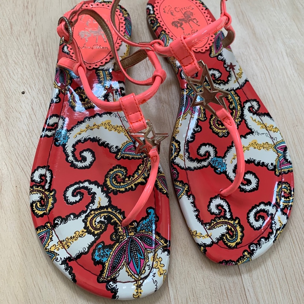 Circus by Sam Edelman Pink Paisley Thong Sandals